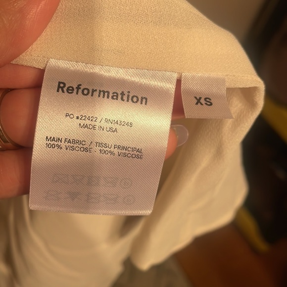 NWT Reformation Karen Midi Wrap Dress size XS - Picture 7 of 8